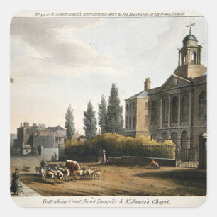 Tottenham Court Road Turnpike Square Sticker