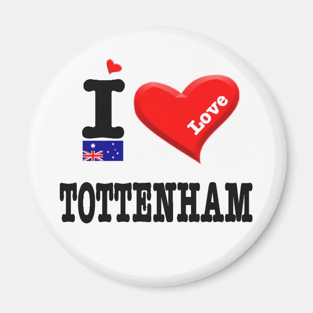 TOTTENHAM - I Love Magnet (Front)