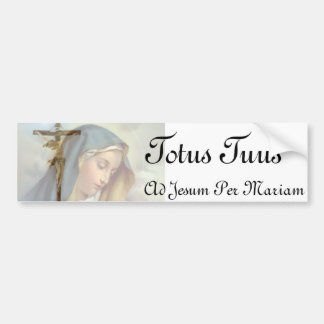 Totus Tuus Bumpersticker Bumper Sticker