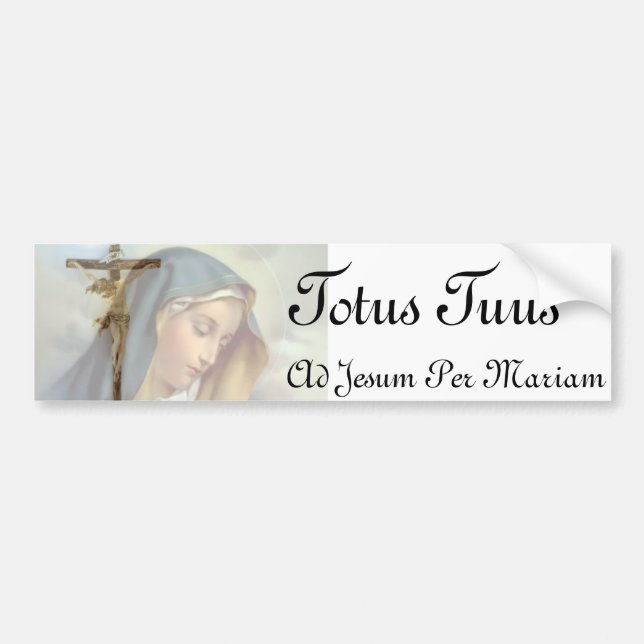 Totus Tuus Bumpersticker Bumper Sticker (Front)