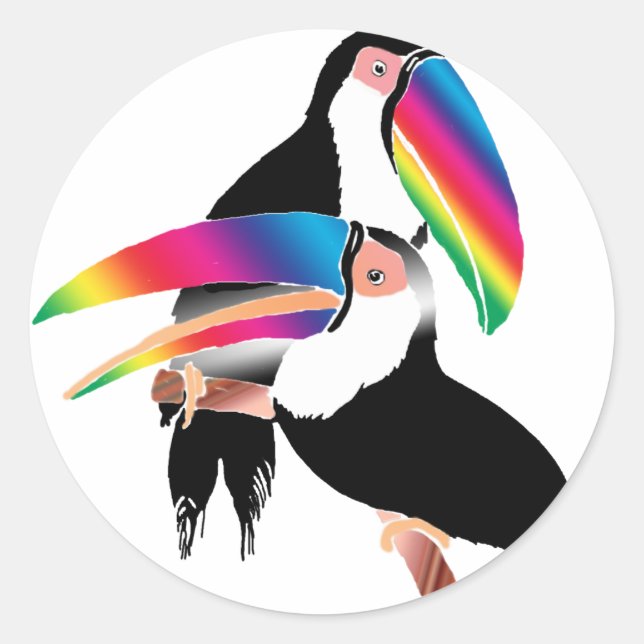 Tou Toucans Classic Round Sticker (Front)