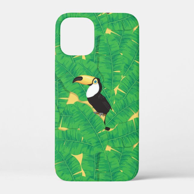 Toucan and banana leaves Case-Mate iPhone case (Back)