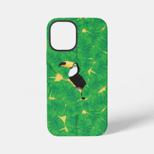 Toucan and banana leaves iPhone 12 mini case