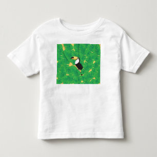 Toucan and banana leaves toddler T-Shirt