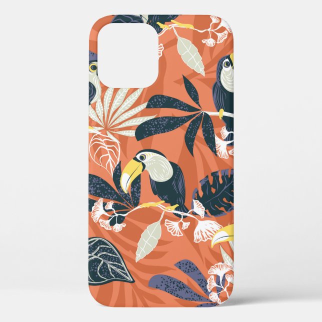 toucan and jungle seamless pattern Case-Mate iPhone case (Back)