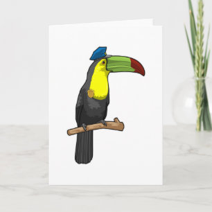 Toucan as Police officer Police Card
