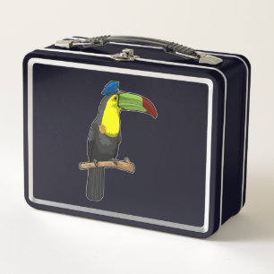 Toucan as Police officer Police Metal Lunch Box
