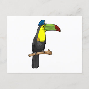 Toucan as Police officer Police Postcard