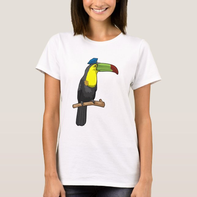 Toucan as Police officer Police T-Shirt (Front)