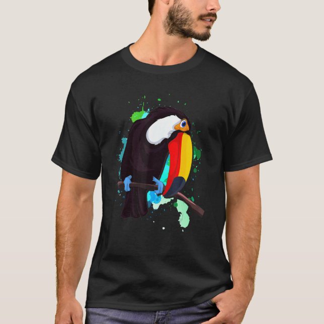 Toucan  Bird  Animal  Colourful Toucan 1 T-Shirt (Front)