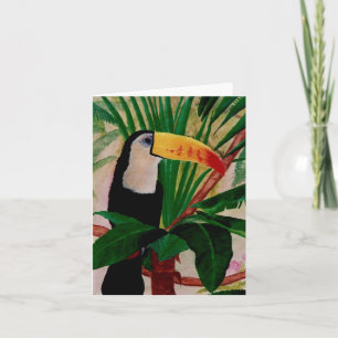 Toucan Bird Exotic Jungle Art Note Card