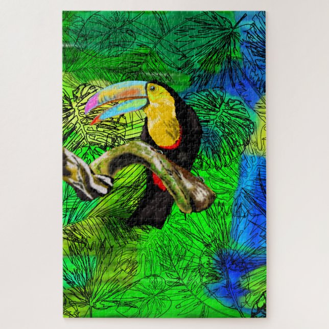 Toucan Bird Jigsaw Puzzle Toco (Vertical)