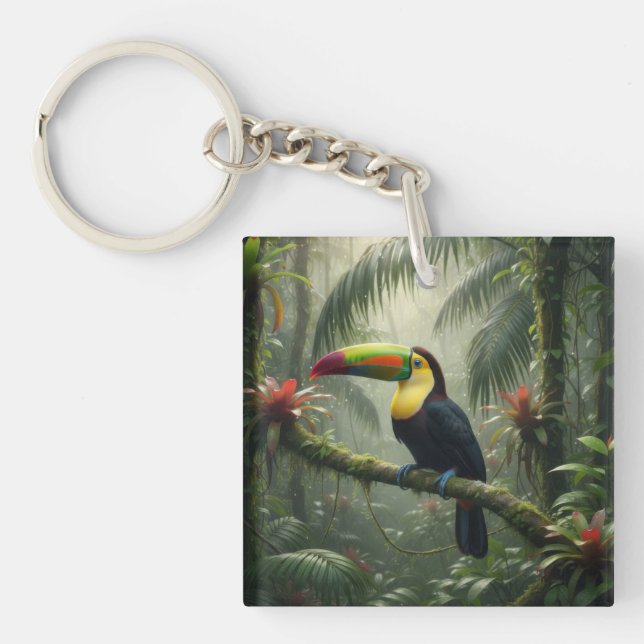 Toucan Bird Key Ring (Front)