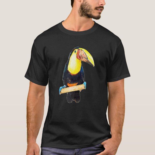 Toucan Bird Novel For Wildlife Nature T-Shirt (Front)