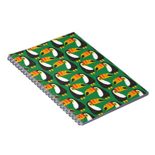 Toucan Bird Orange Beak Natural Green Animal Notebook