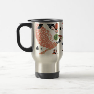 Toucan Birds Summer Tropical Greenery Art Travel Mug