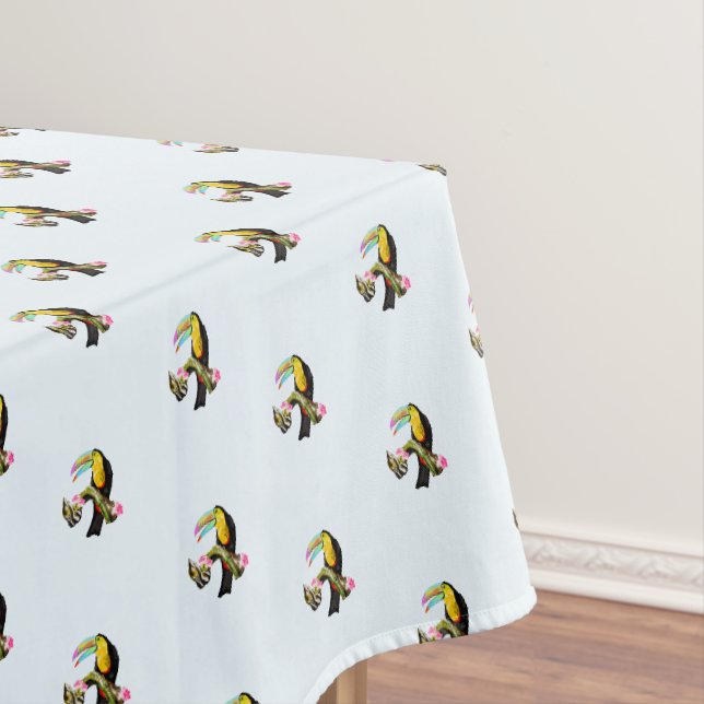 Toucan Birds Tablecloth - Customisable (In Situ)