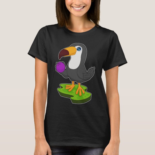 Toucan Bowling Bowling ball Sports T-Shirt (Front)
