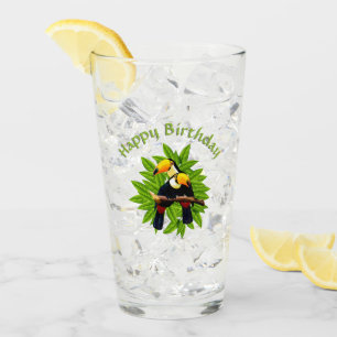 Toucan Duo Birthday Glass