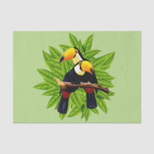 Toucan Duo Green Tissue Paper