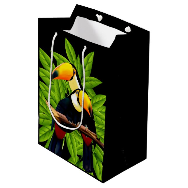 Toucan Duo Medium Gift Bag (Front Angled)