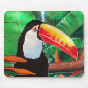 Toucan Exotic Jungle Bird Wildlife Mouse Pad Art