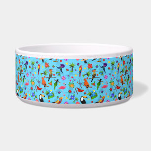 Toucan Flamingo And Arara Seamless Birds Pattern