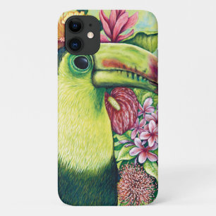 Toucan Floral Tropical Colourful IPhone / IPad Cas 11 Case
