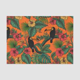 Toucan garden tissue paper