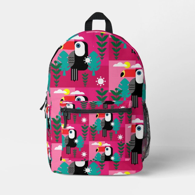 Toucan Gift Printed Backpack (Front)