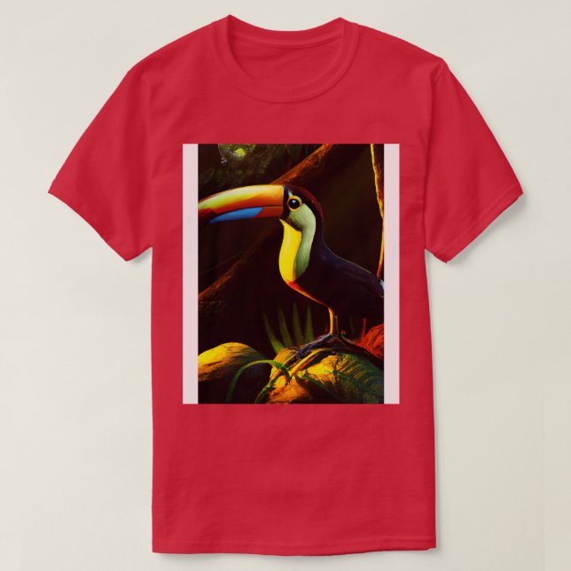 Toucan in Jungle 2 T-Shirt (Design Front)