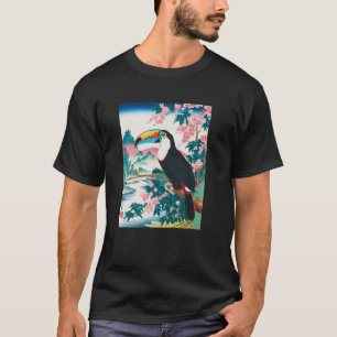 Toucan Japanese Art Kyosai Vintage Japan Artwork T-Shirt