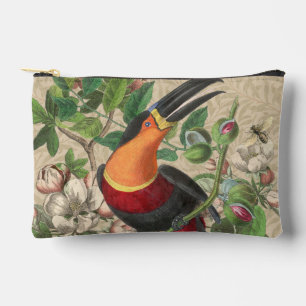 Toucan Jungle Tropical Bird Beautiful Antique Accessory Pouch