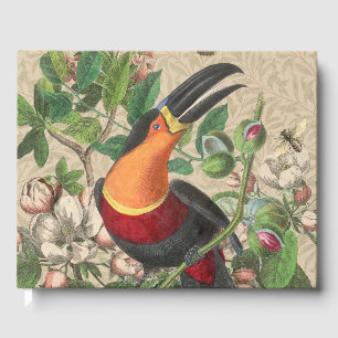 Toucan Jungle Tropical Bird Beautiful Antique Guest Book