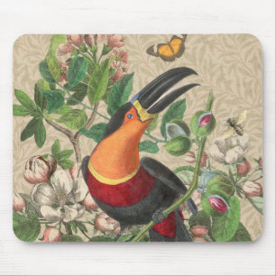 Toucan Jungle Tropical Bird Beautiful Antique Mouse Mat