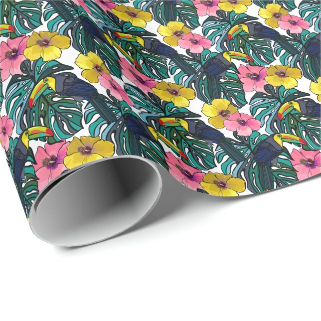 Toucan Jungle Wrapping Paper (Roll Corner)