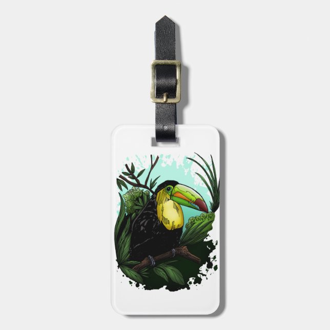 Toucan Luggage Tag (Front Vertical)