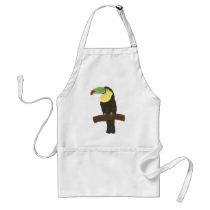 Toucan Painting by CherylsArt Standard Apron