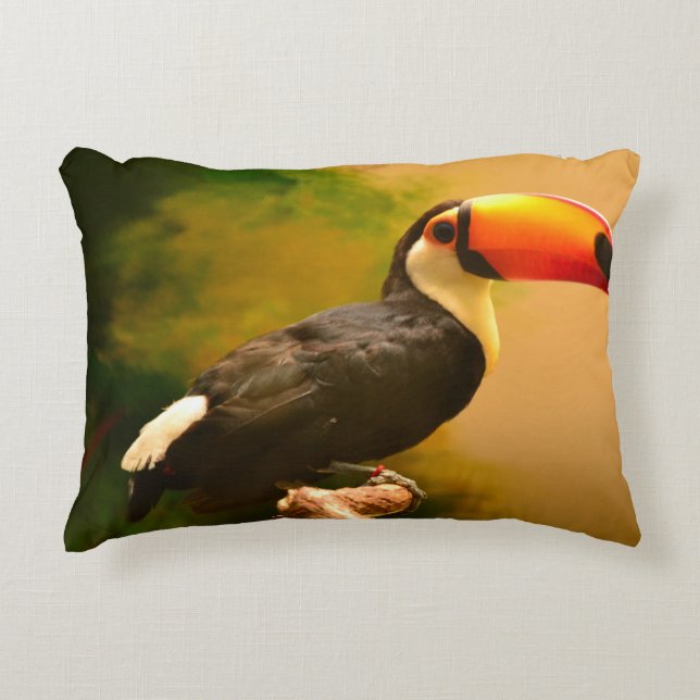 Toucan Photo Decorative Cushion (Front)