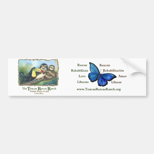 Toucan Rescue Ranch Bumper Sticker (Front)