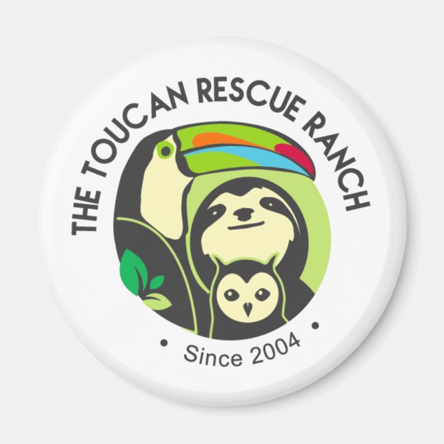 Toucan Rescue Ranch Logo Magnet (Front)