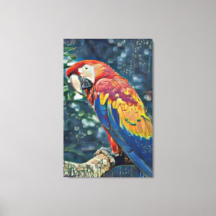 Toucan Rescue Ranch - Macaw Painting Canvas Print