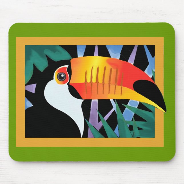Toucan Tango Mouse Mat (Front)