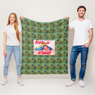  Toucan Tango, Rainforest Rhapsody baby image Fleece Blanket