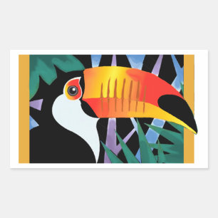 Toucan Tango Rectangular Sticker