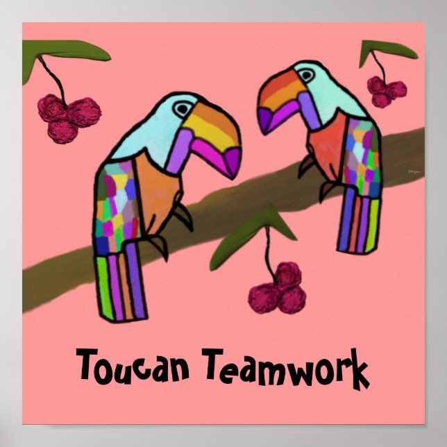 Toucan Teamwork Poster (Front)