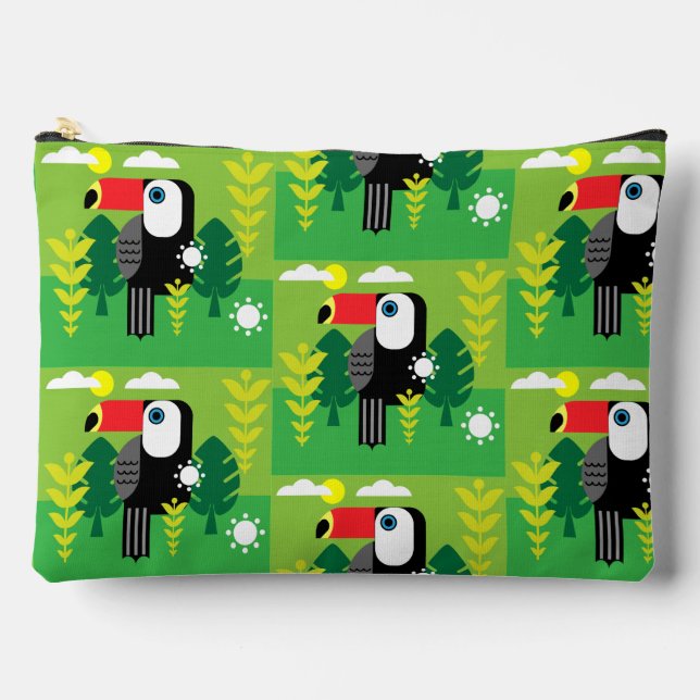 Toucan Tropical Bird Accessory Pouch (Front)