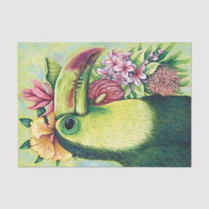 Toucan Tropical Bird Funny Floral Tissue Paper