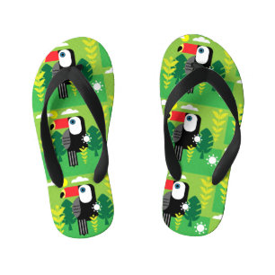 Toucan Tropical Bird Kid's Flip Flops