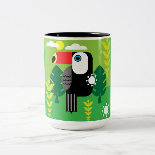 Toucan Tropical Bird Lovers Two-Tone Coffee Mug